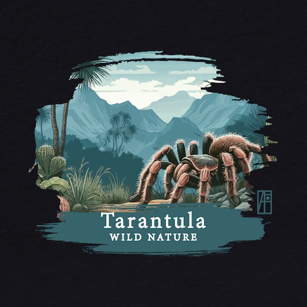 Tarantula - WILD NATURE - TARANTULA SPIDER -15 by ArtProjectShop